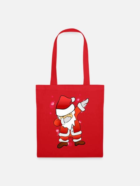 Dabbing Nikolaus - Stoffbeutel - Rot