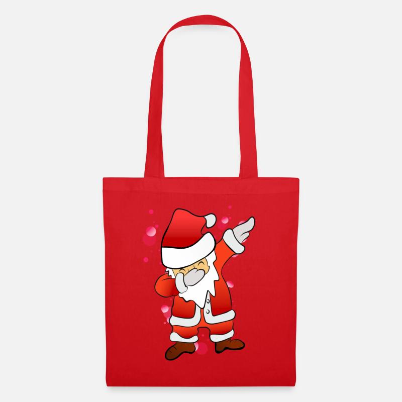 Dabbing Nikolaus - Stoffbeutel - Rot