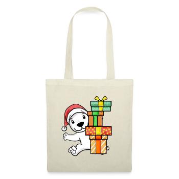 Christmas Polar Bear with Gifts - Tote Bag - red - Front