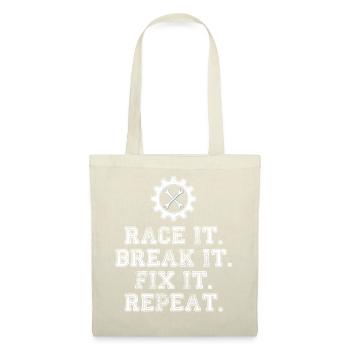 Race It Break It Fix It Repeat Racing Mechanic - Sac en tissu - rouge - Devant