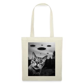 Cat Alien Invasion Uap Weirdcore - Tote Bag - red - Front