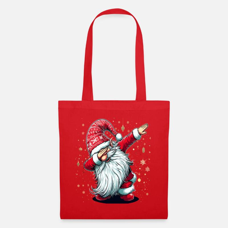 Dabbing Weihnachtsmann Dab Nikolaus - Stoffbeutel - Rot