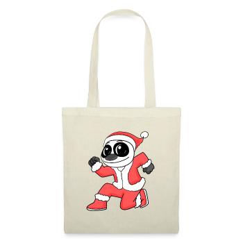 Panda Cuddly Toy Christmas - Tote Bag - red - Front