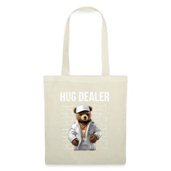 Gangster Hug Dealer Ours en peluche Drôle - Sac en tissu - rouge - Devant