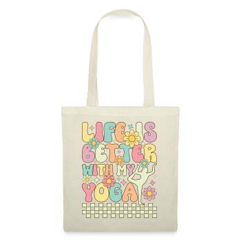 Life is Better with My Yoga - Tote Bag - red - Front