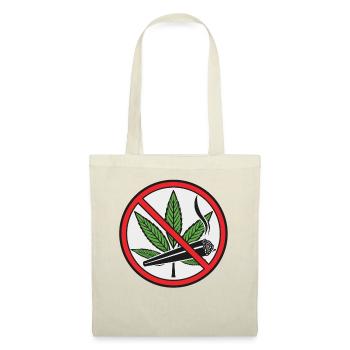 Prohibition sign cannabis marijuana - Tote Bag - red - Front