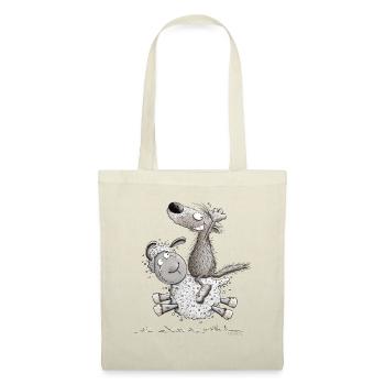 Wolf Rides Sheep For Wolf Wild Animal Lover - Tote Bag - red - Front
