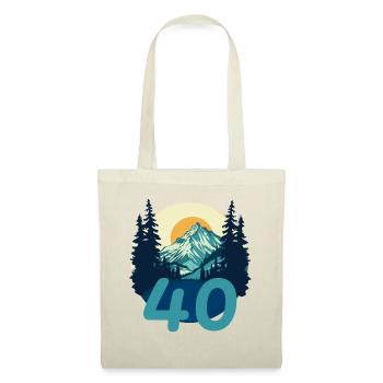 40 years in the mountains. Birthday Gift - Tote Bag - red - Front
