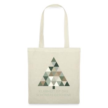 Minimalist Christmas tree: Simple elegance - Tote Bag - red - Front