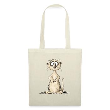 Droll Meerkat I Wild Animals Animal Motif - Tote Bag - red - Front