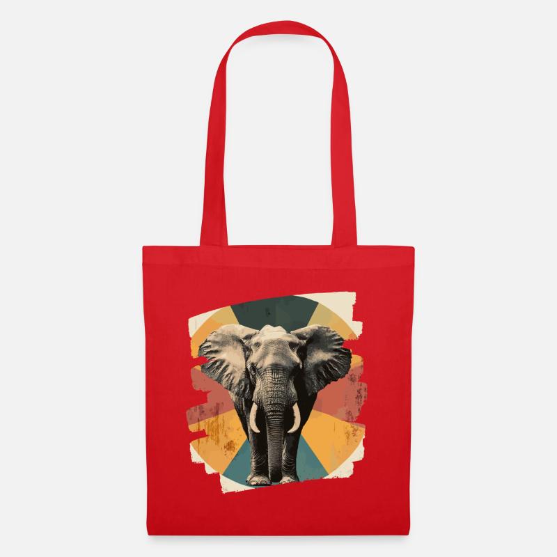 Elefant - Stoffbeutel - Rot