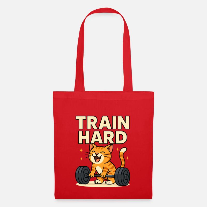 Train Hard - Stoffbeutel - Rot