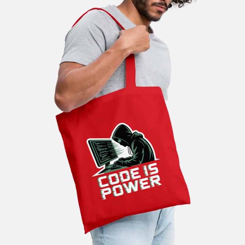 Cyber Hacker Code Infinity Design Sac en tissu