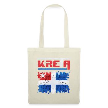 Kreatives Puzzle-Design mit Norwegischer Flagge - Stoffbeutel - Rot - Vorne
