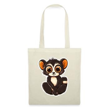 lémurien - Sac en tissu - rouge - Devant