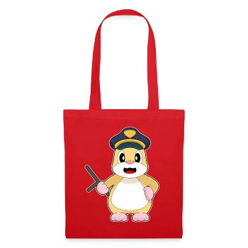 Hamster Policier Bâton Police - Sac en tissu - rouge - Devant