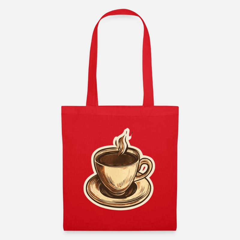 Kaffee - Stoffbeutel - Rot