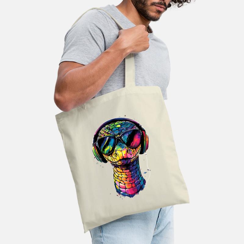 serpent, python, cobra, serpent à sonnettes, serpents Sac en tissu