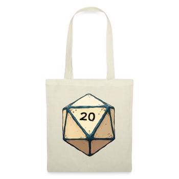 D20 Dice with only 20 – Lucky Dice Design - Tote Bag - red - Front