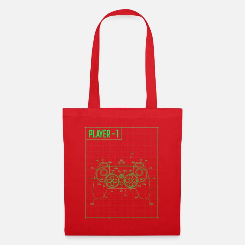 Player1 Blueprint Controller Neon - Tote Bag - red