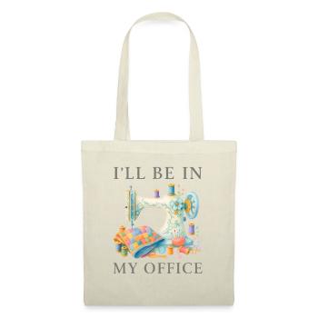 I’ll Be In My Office Nähmaschine Design - Stoffbeutel - Rot - Vorne