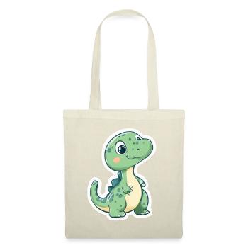 Dinosaure - Sac en tissu - rouge - Devant