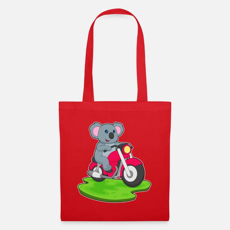 Koala Motorrad - Stoffbeutel - Rot