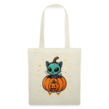 Cat Pumpkin: Halloween Pumpkin Flight - Tote Bag - red - Front