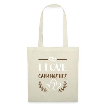 I Love Gymnastics Heart Design - Tote Bag - red - Front
