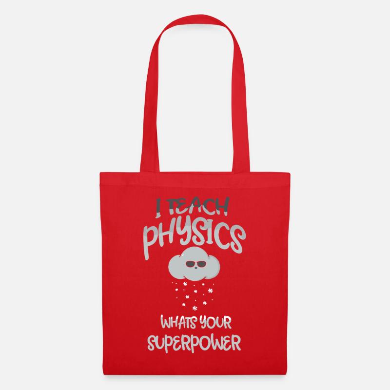 Physik Phyiker Physikstudent Physiklehrer - Stoffbeutel - Rot