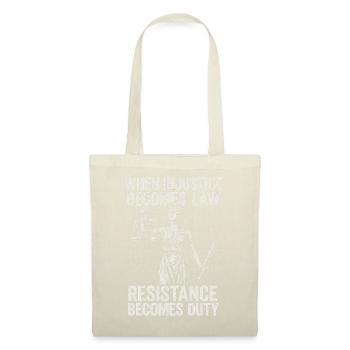 When injustice becomes right, resistance becomes - Tote Bag - red - Front