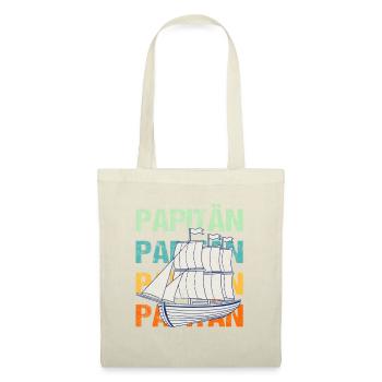 PAPITÄN Sailing Ship / Father, Daddy - Tote Bag - red - Front
