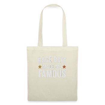 Rage Bait Made Me Famous, Funny Saying  - Tote Bag - red - Front