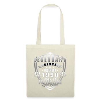 Dezember 1990 Jubiläum 1990 Legenden Dezember - Stoffbeutel - Rot - Vorne