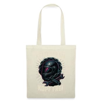 Chain Taut Head Free Biker Shirt Motorcycle - Tote Bag - red - Front