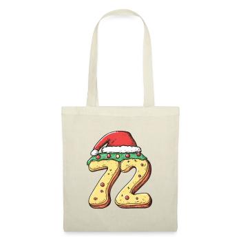72 Number Cookie Christmas - Tote Bag - red - Front