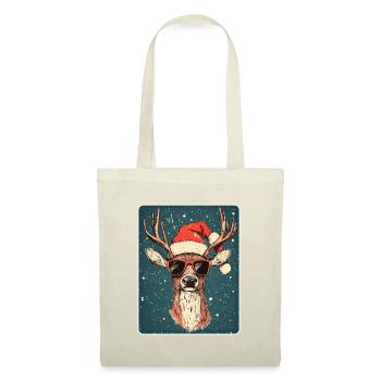 Reindeer Deer Antlers Reindeer Vintage Christmas - Tote Bag - red - Front