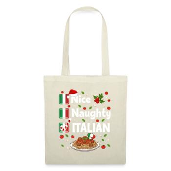 Nice Naughty Italian Xmas Pasta - Tote Bag - red - Front