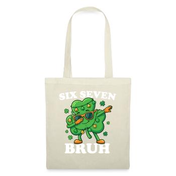 Six Seven Bruh Dabbing Shamrock 6 7 Fun 6-7 - Tote Bag - red - Front