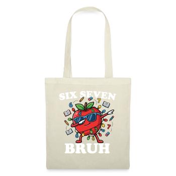 Six Seven Broth Back To School Apple 6 7 Fun - Tote Bag - red - Front
