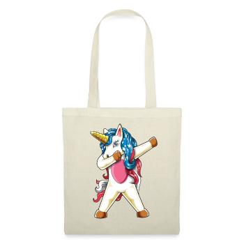 Dabbing Americorn Patriotic American Flag Unicorn - Tote Bag - red - Front