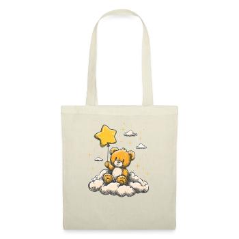 Cuddly teddy with star balloon - Tote Bag - red - Front