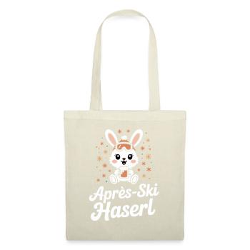 Après-ski bunny hut fun Skier ski bunny - Sac en tissu - rouge - Devant