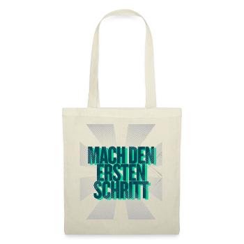 Mach den ersten Schritt – Mut Statement - Stoffbeutel - Rot - Vorne