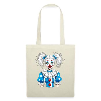 Mädchen Clown Girlfriend Zirkus - Stoffbeutel - Rot - Vorne