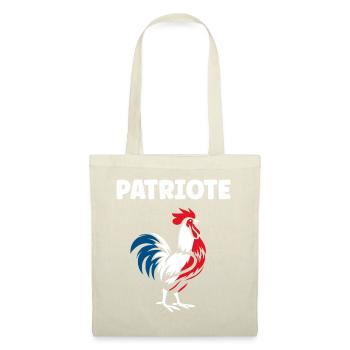 Coq Patriote Tricolore Coq français - Sac en tissu - rouge - Devant