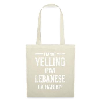 Je ne crie pas, je suis libanais, d’accord, habibi - Sac en tissu - rouge - Devant