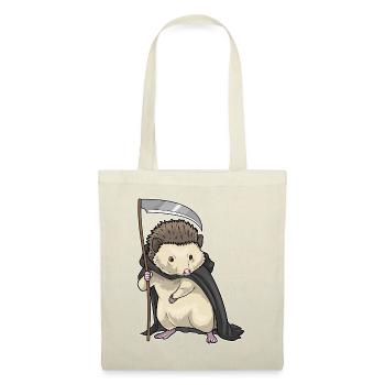 Hedgehog Halloween Grim Reaper - Tote Bag - red - Front