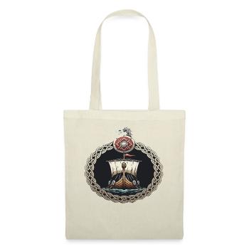 Légende viking viking marin Odin Raven Fighter - Sac en tissu - rouge - Devant