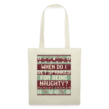 Quand serai-je puni ? Noël coquin - Sac en tissu - rouge - Devant